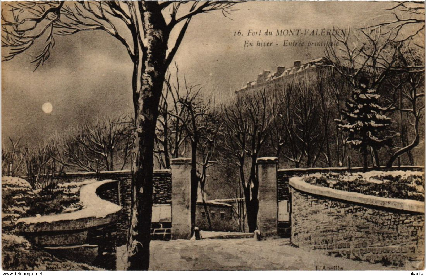 CPA Fort Du Mont Valerien En Hiver, Entree Principale (1312980) - Mont Valerien