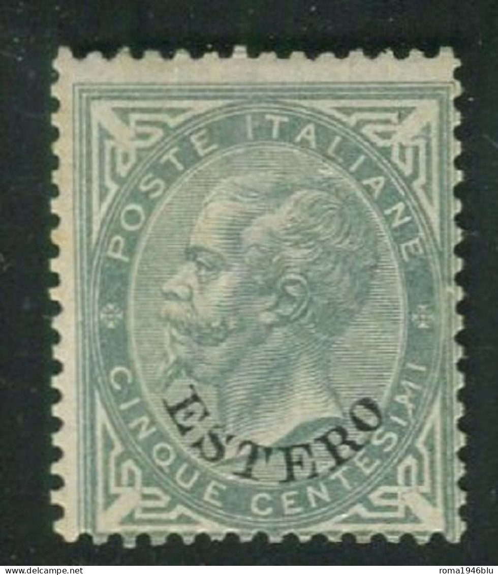 LEVANTE EMISSIONI GENERALI 1874 5 C. SASSONE N. 3 * GOMMA ORIGINALE F.TO RAYBAUDI - General Issues