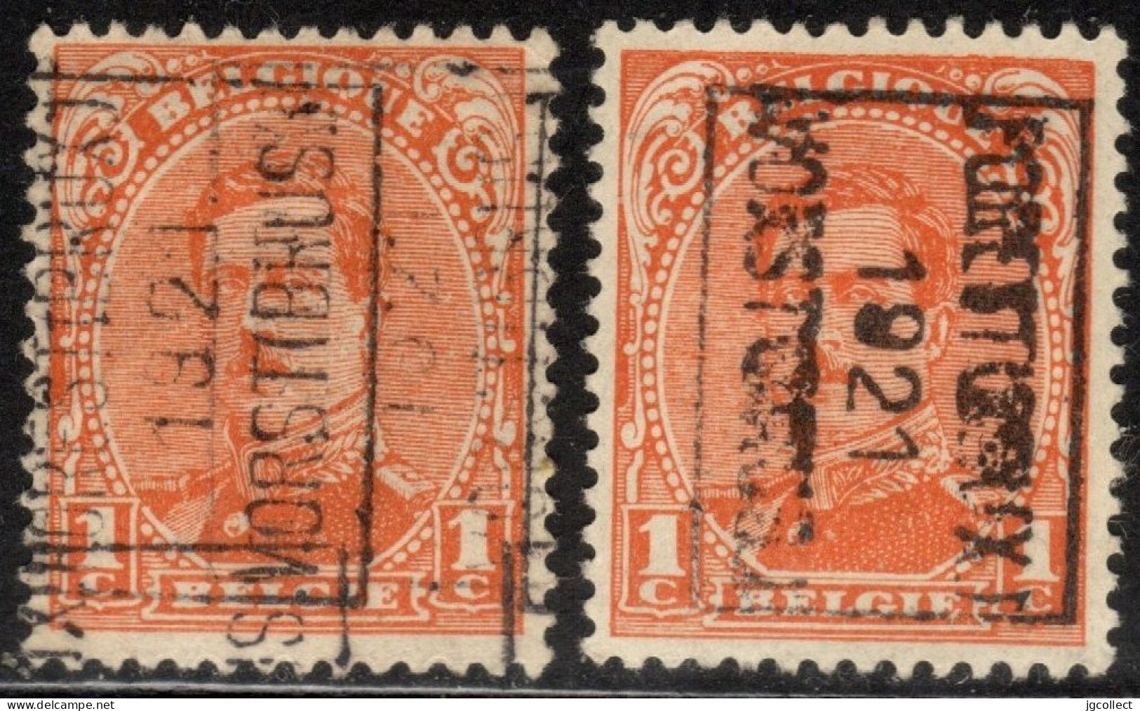 Preo's (135) "FOREST (BRUX.) 1921 VORST (BRUS.)" OCVB 2634 A+B - Rollenmarken 1930-..