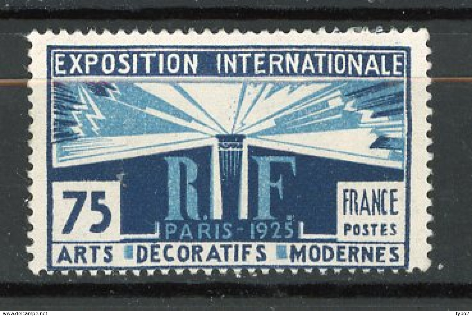 FR - Yv. N° 215   (*)  75c  Exposition Arts Décoratifs  Cote  20  Euro BE   2 Scans - Neufs