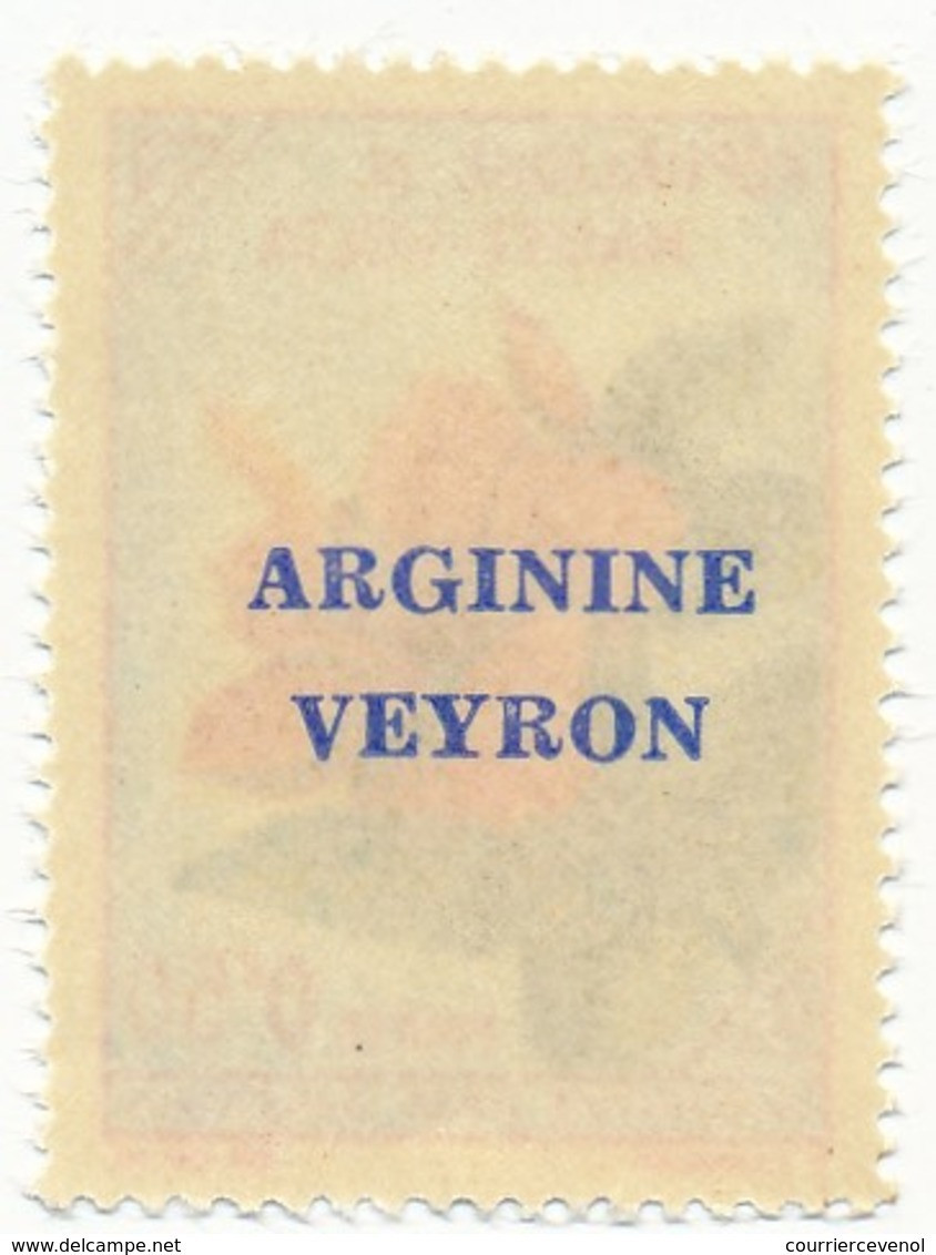 REPUBLIQUE DE HAUTE VOLTA - 0F50 HIBISCUS Avec PUBLICITE ARGININE VEYRON Au Dos - 4 Exemplaires - Upper Volta (1958-1984)