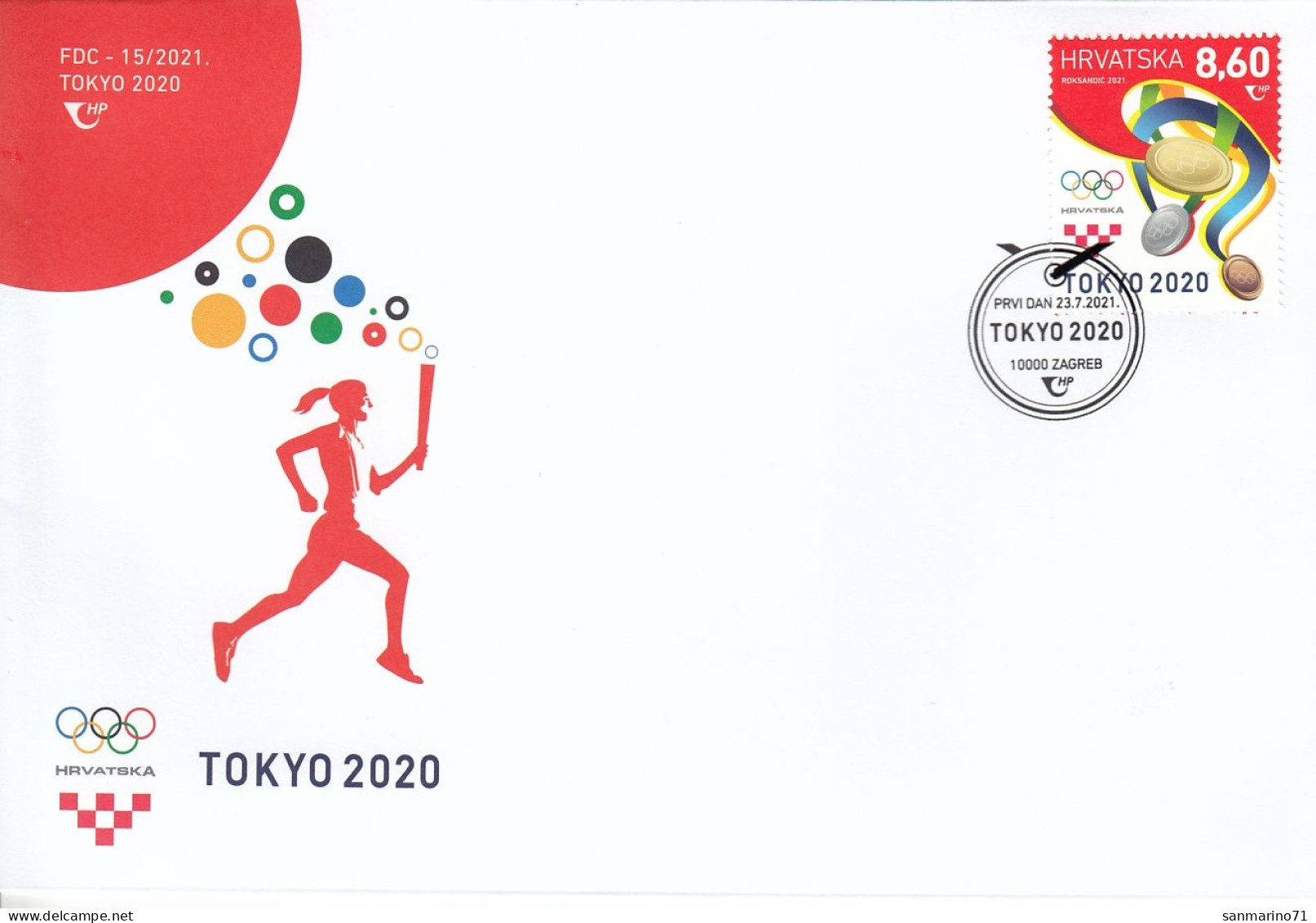 CROATIA FDC 1357 - Eté 2020 : Tokyo