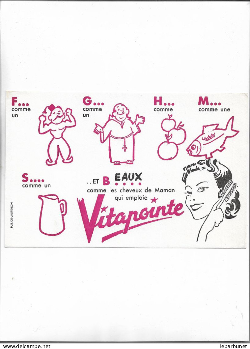 Buvard Ancien Vitapointe Pour Les Cheveux - Parfum & Cosmetica