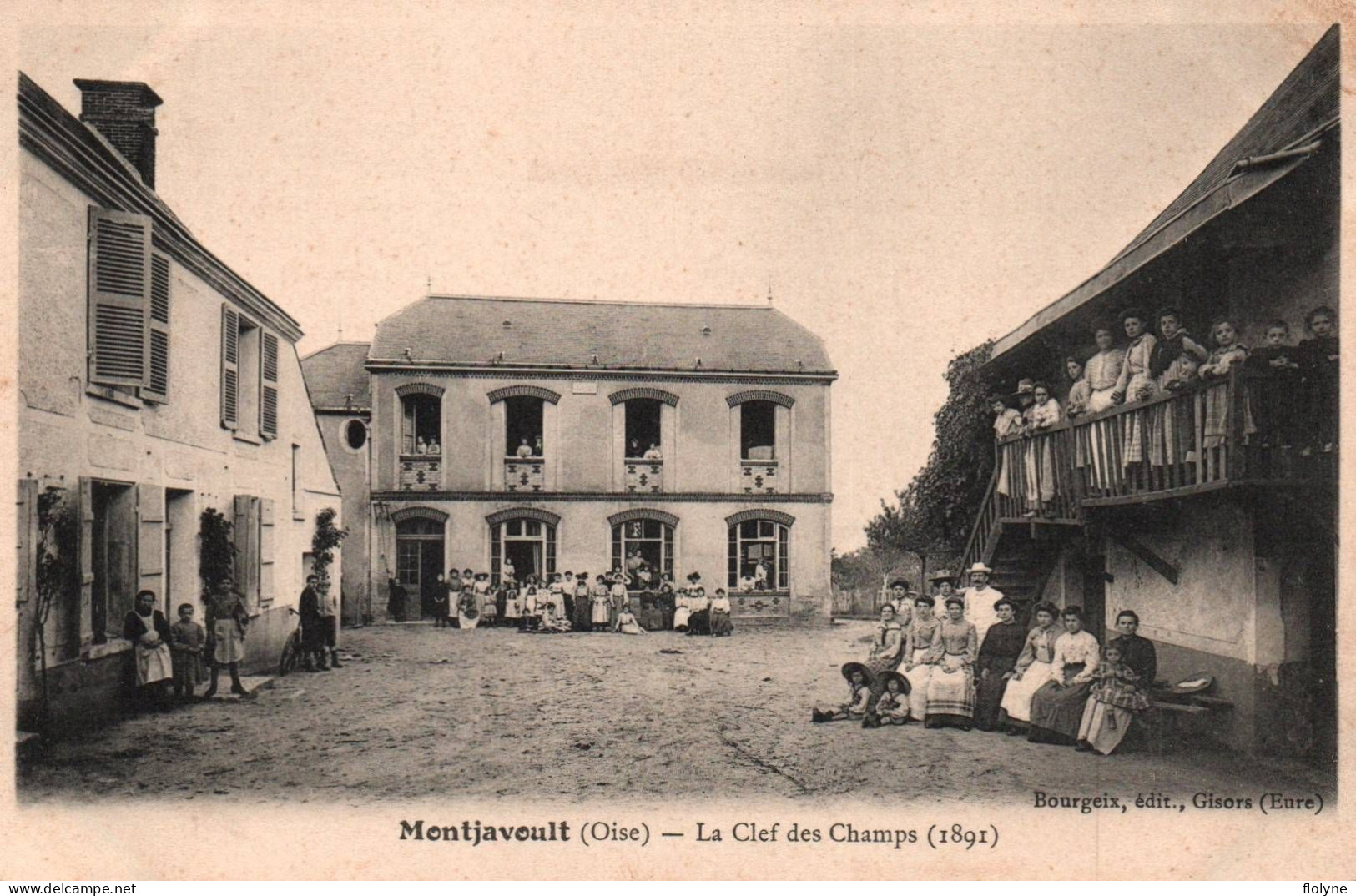 Montjavoult - Place , Faubourg Quartier La Clef Des Champs , 1891 - Les Villageois - Montjavoult
