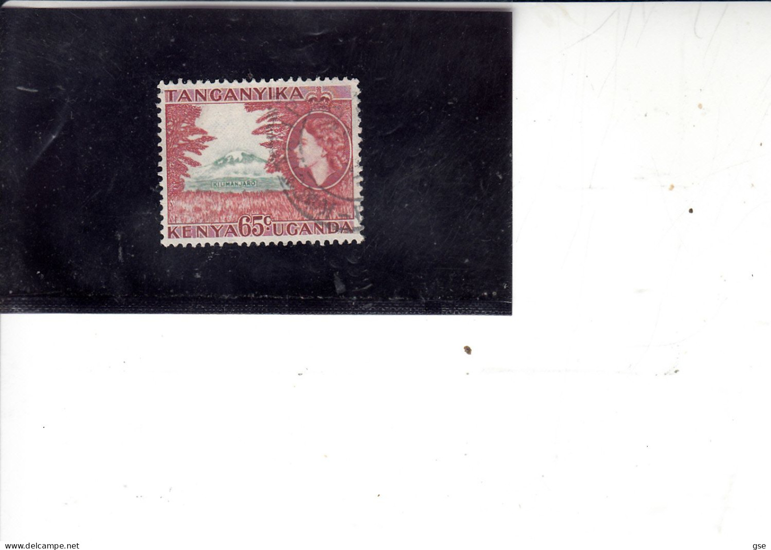 KENIA-UGANDA-TANGANIKA  1954-8 - Yvert  98° (x 5)  - Kilimangiaro - Volcanos