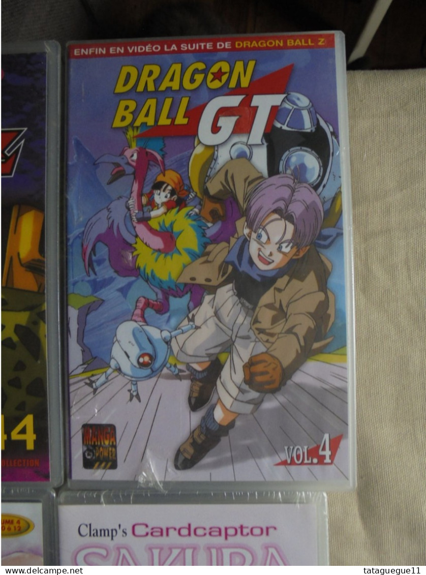 Vintage - Lot 6 Cassettes Vidéo Mangas Dragon Ball Z 44/41 Dragon Ball GT Nazca - Mangas & Anime