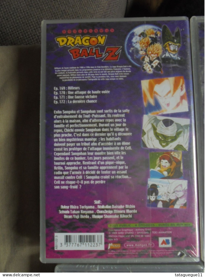Vintage - Lot 6 Cassettes vidéo Mangas Dragon Ball Z 44/41 Dragon Ball GT Nazca