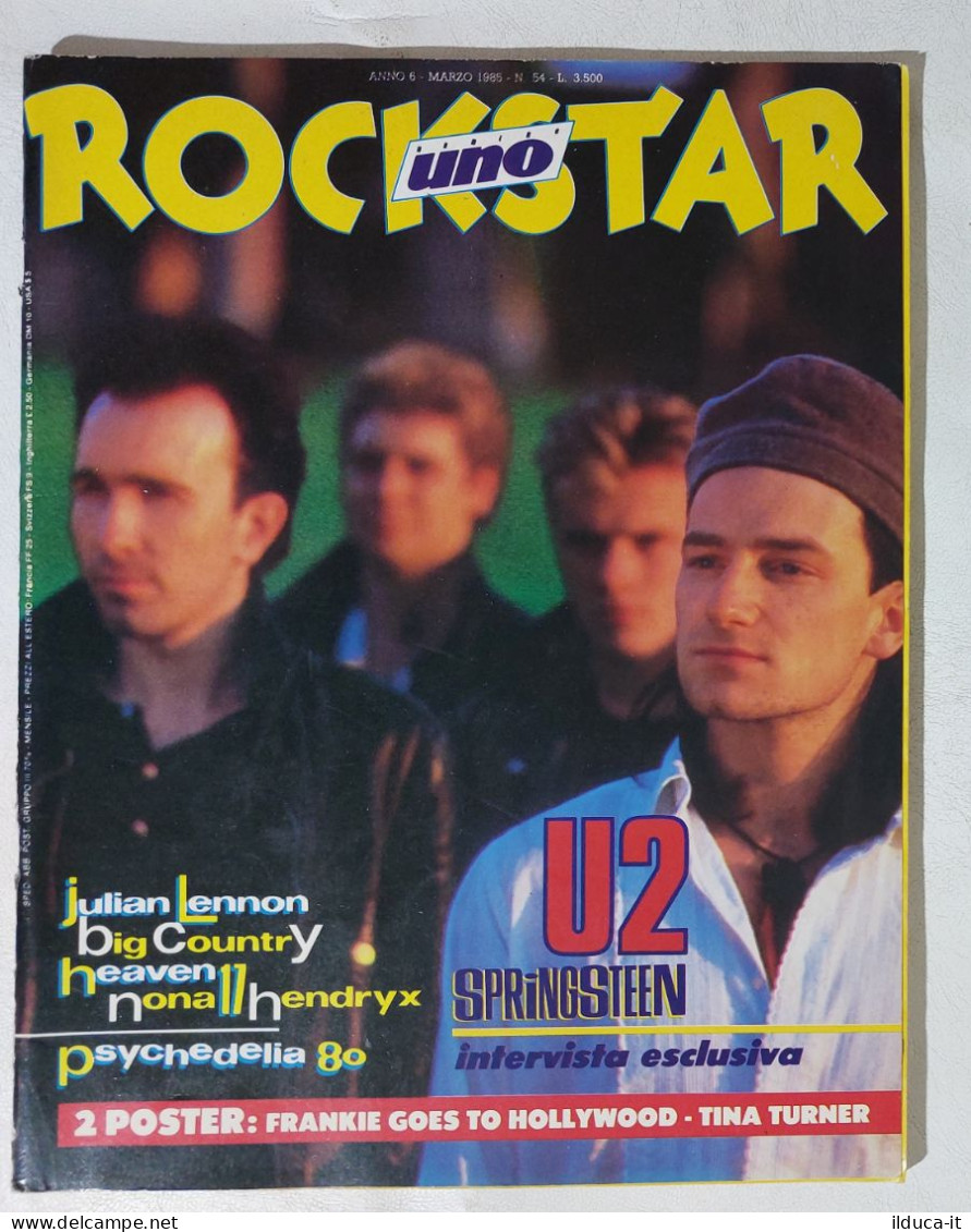 I114283 Rockstar 1985 A. VI N. 54 - U2 + Poster Tina Turner / Frankie Goes To... - Musique