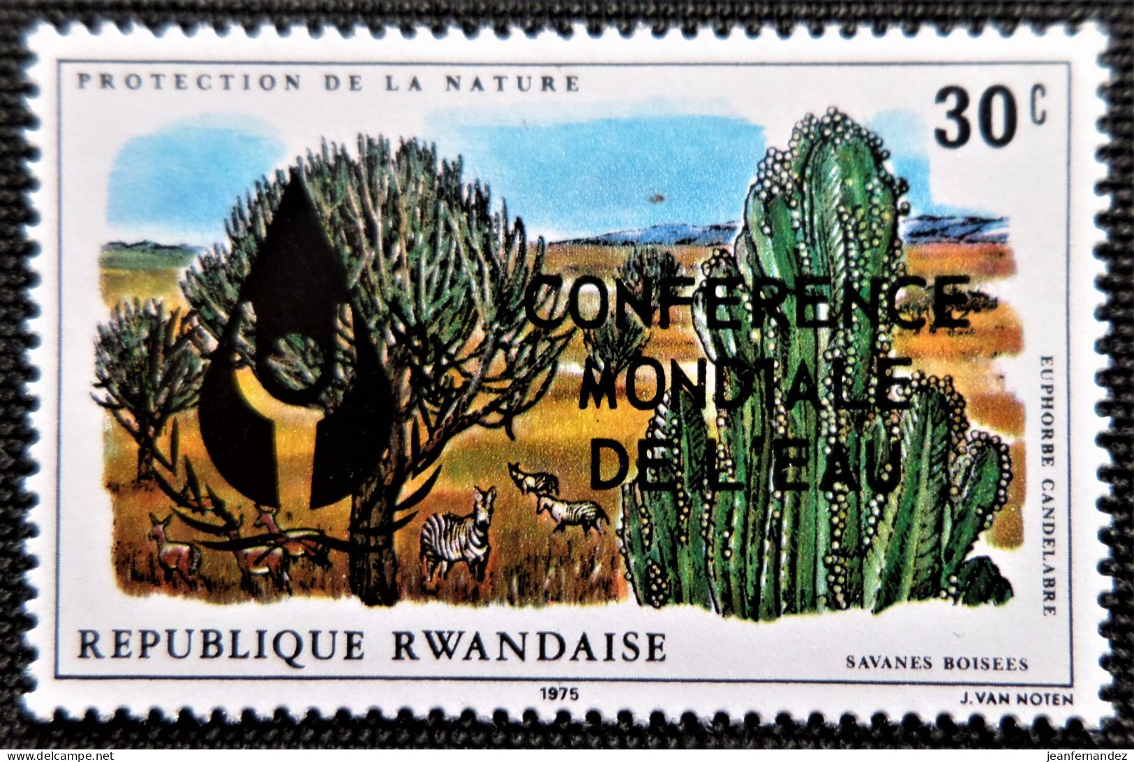 Rwanda 1977 United Nations Conference Over Problems Of Water Supply  Stampworld  N°   865 - Oblitérés