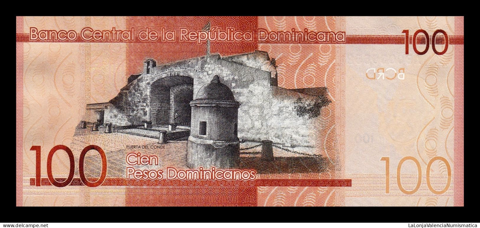 República Dominicana 100 Pesos Dominicanos 2014 Pick 190a Low Serial 652 Sc Unc - Dominicaine