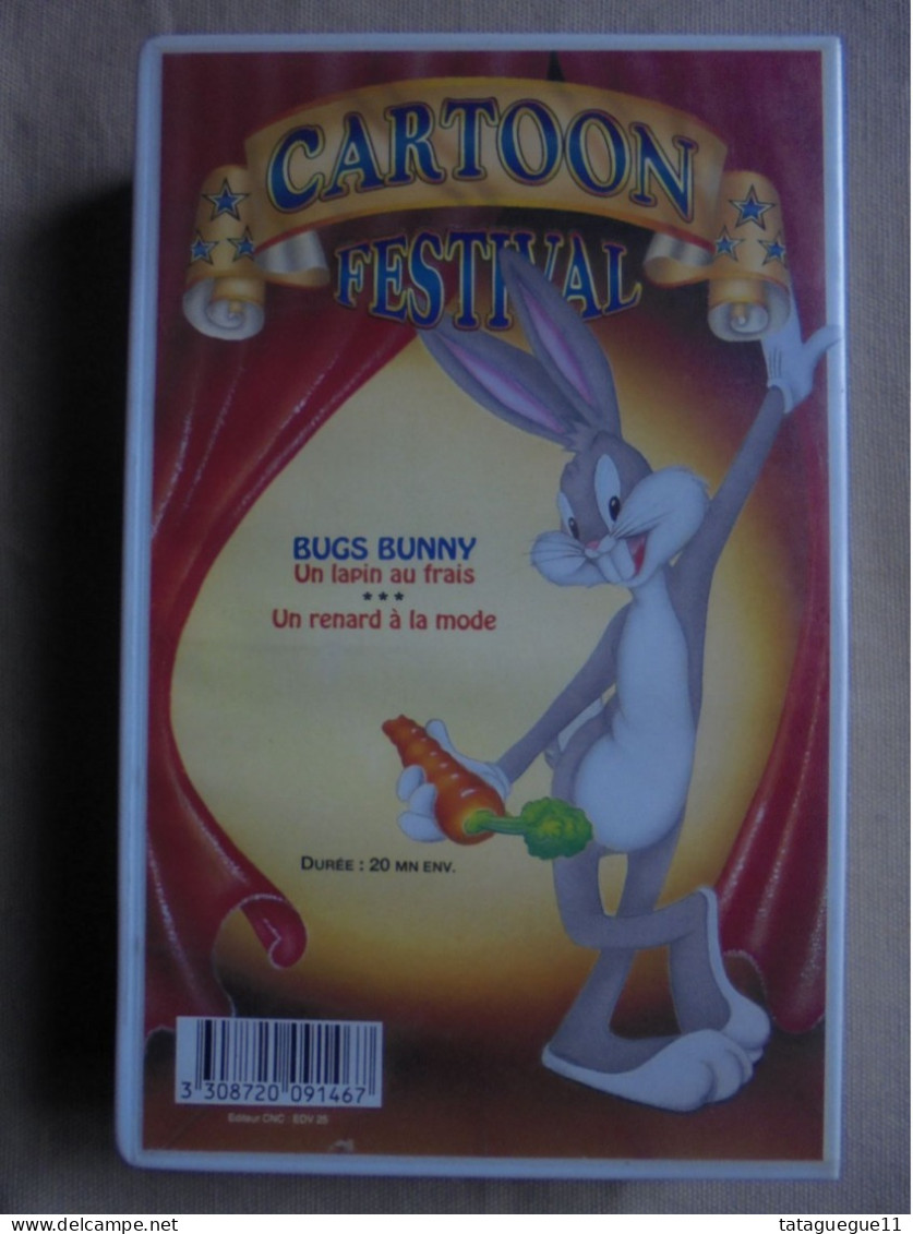 Vintage - Cassette Vidéo Cartoon Festival Bugs Bunny Un Lapin Au Frais - Cartoni Animati