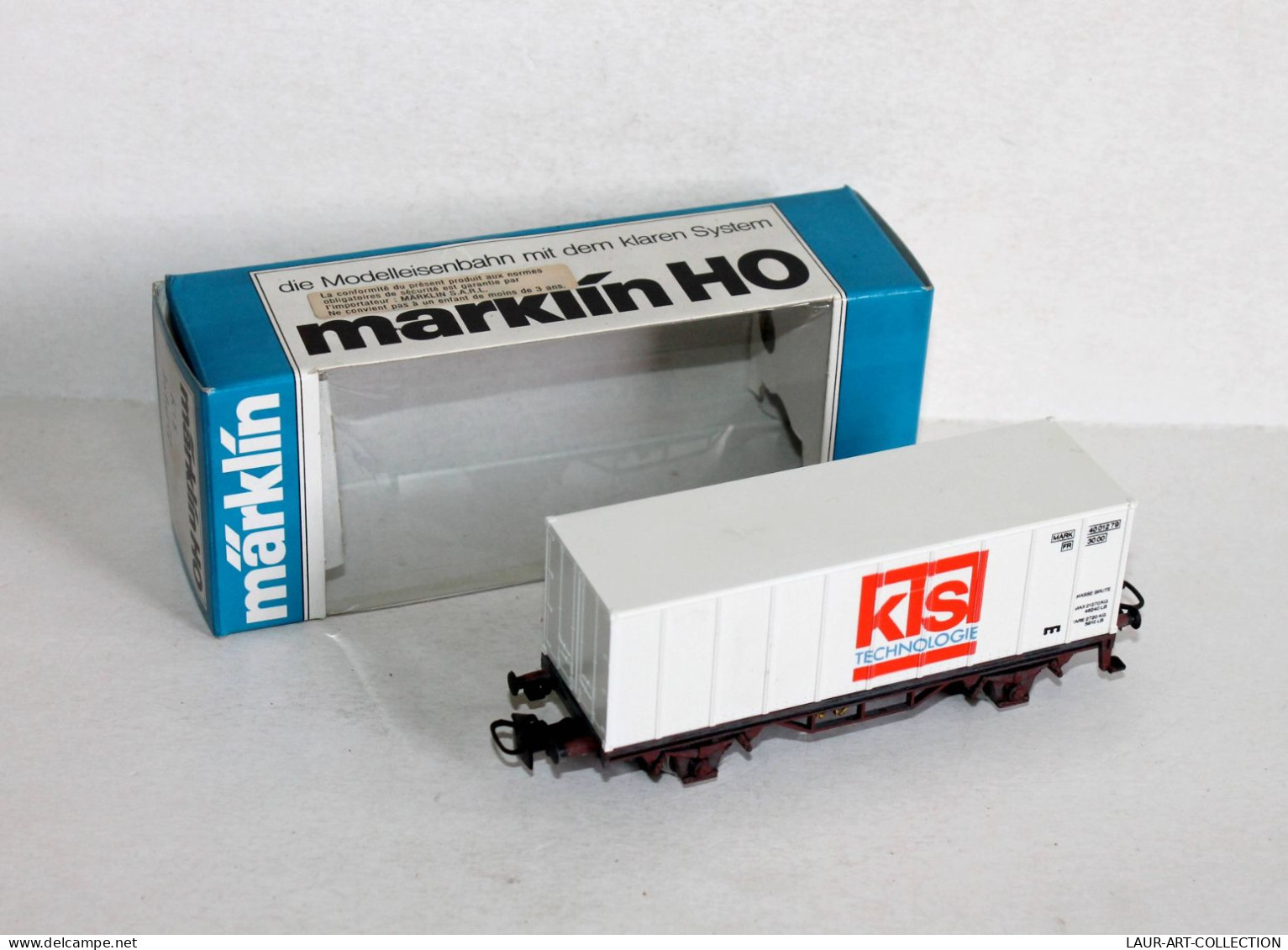 MARKLIN HO - WAGON TRANSPORT MARCHANDISE KIS TECHNOLOGIE, ANCIEN MINIATURE TRAIN - MODELE FERROVIAIRE (1505.11) - Goods Waggons (wagons)