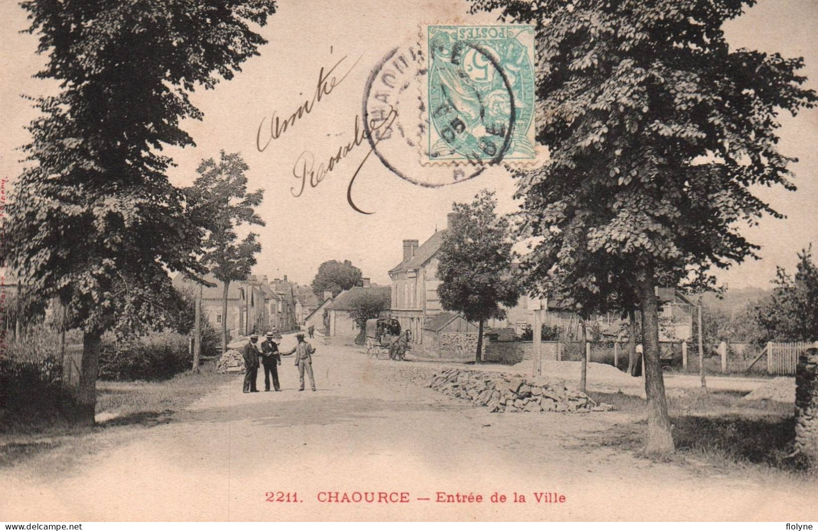 Chaource - Rue Et Entrée De La Ville - Chaource