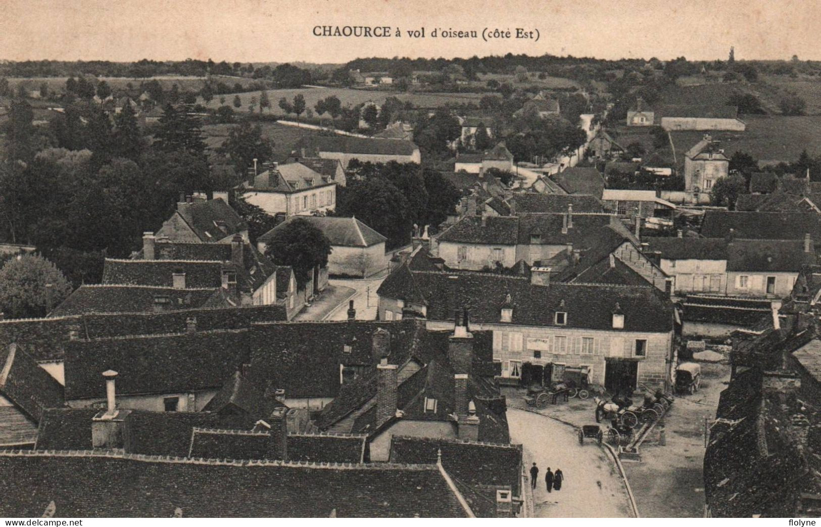 Chaource - Vue Aérienne , à Vol D'oiseau , Côté Est - Chaource