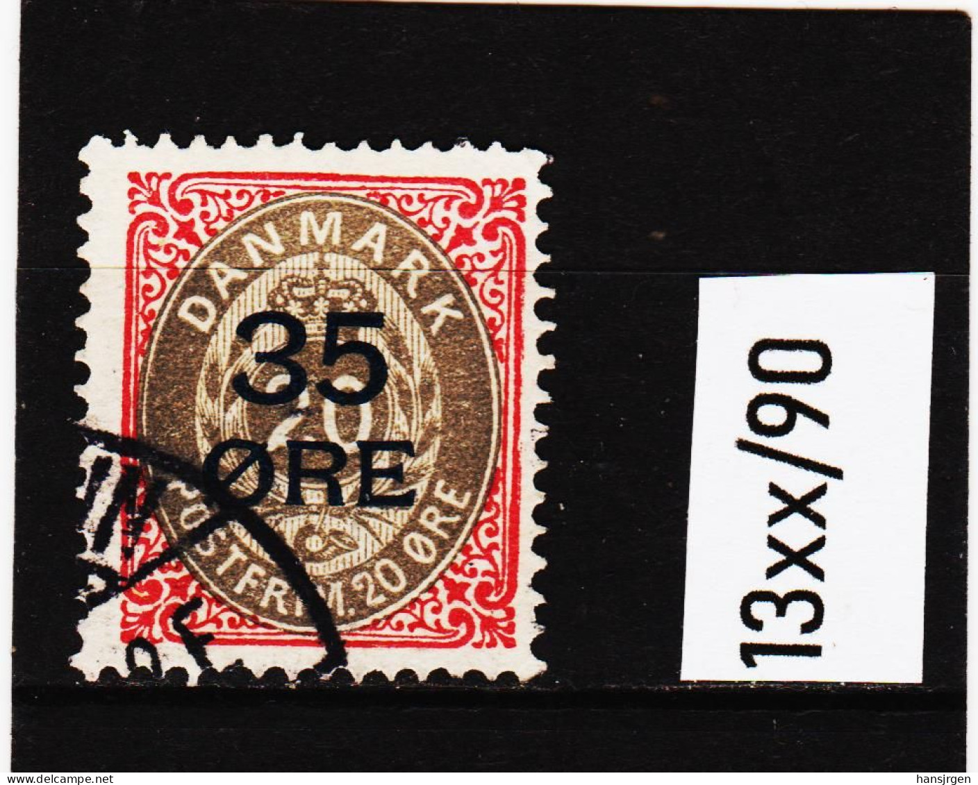 13xx/90  DÄNEMARK 1912  Michl  61   Used / Gestempelt   ZÄHNUNG SIEHE ABBILDUNG - Used Stamps