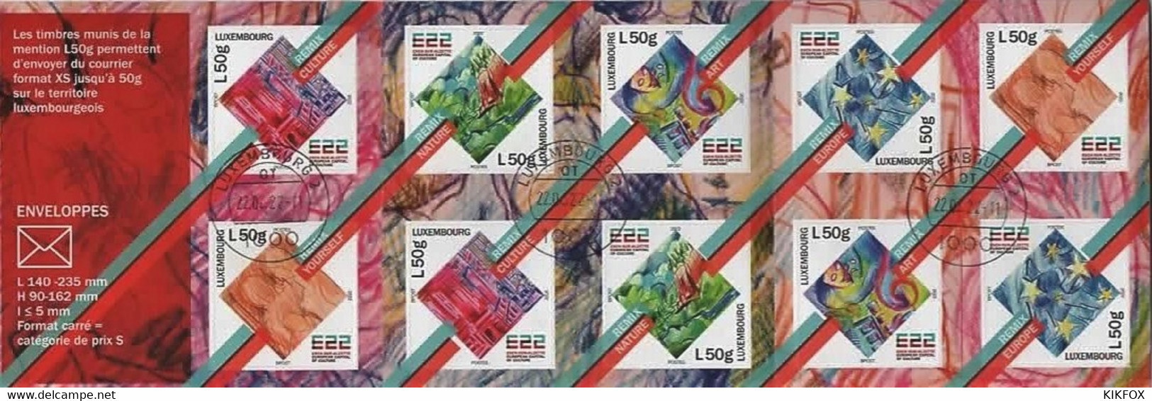 Luxembourg 2022  MH ,CARNET MI 2291 - 2295, Remixing Culture E22- Stamp Booklet L50g  OBLITERE - Libretti