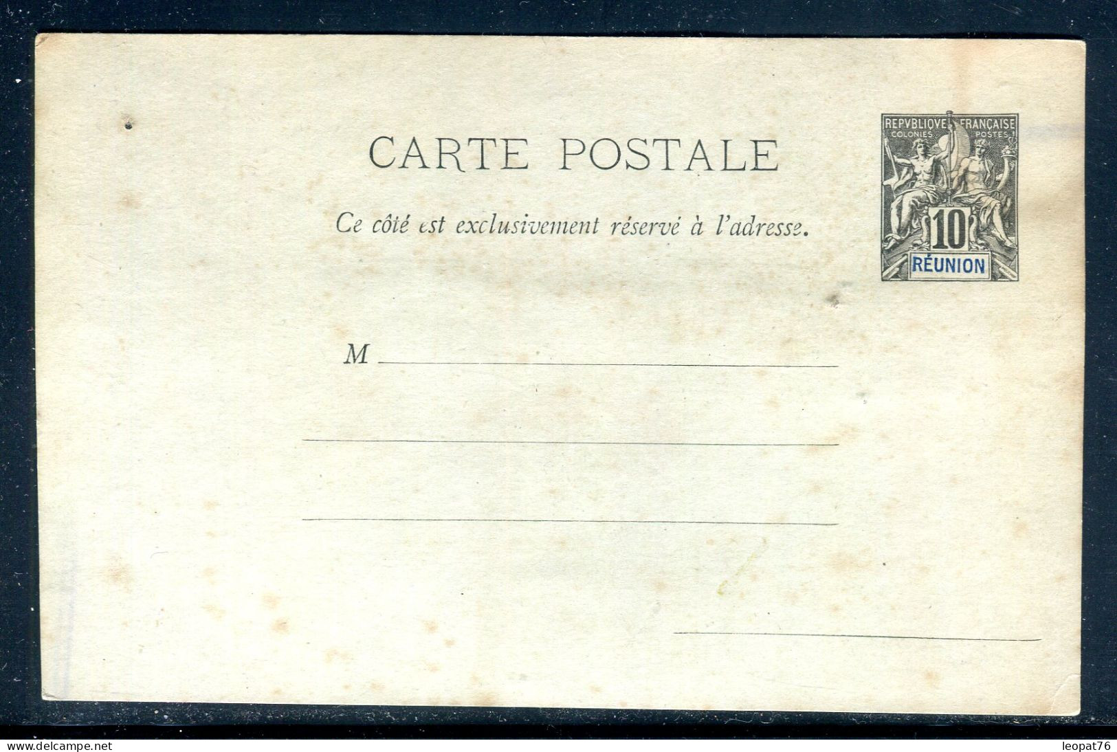 Réunion - Entier Postal Type Groupe, Non Utilisé ( Collage Au Dos ) - M 36 - Storia Postale