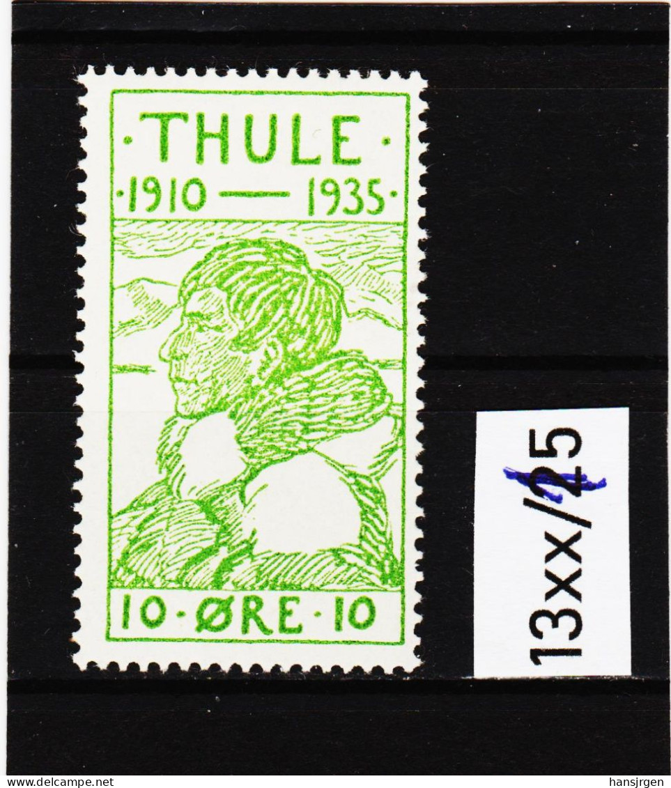 13xx/15 G R Ö N L A N D 1935  THULE-BEZIRK Michl  1 ** Postfrisch  ZÄHNUNG SIEHE ABBILDUNG - Thule