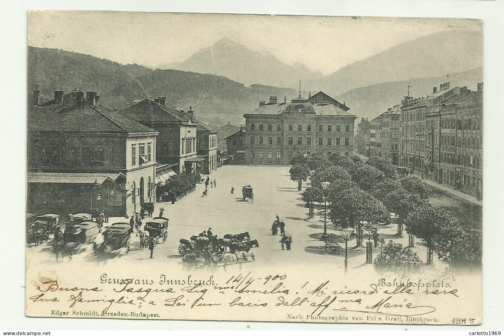 GRUSS AUS INNSBRUCK 1900 - VIAGGIATA FP - Innsbruck