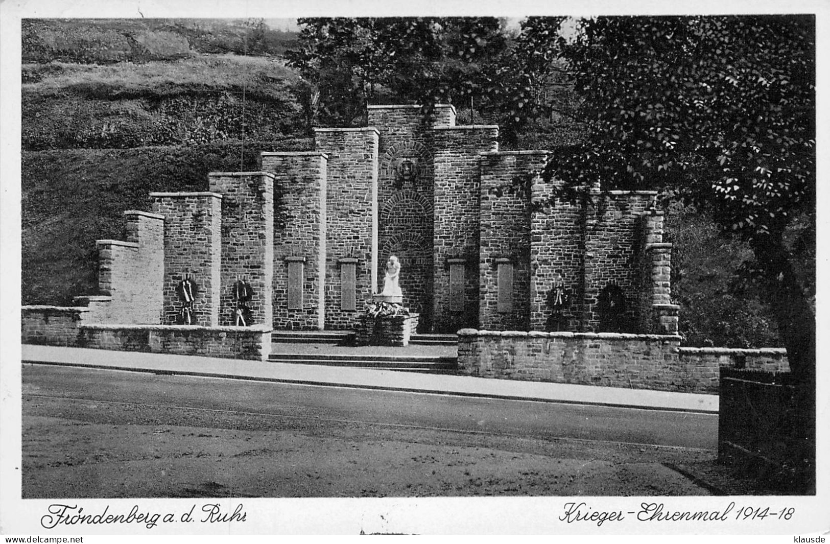 Fröndenberg / Ruhr - Krieger Ehrenmal Feldpost 1941 - Unna