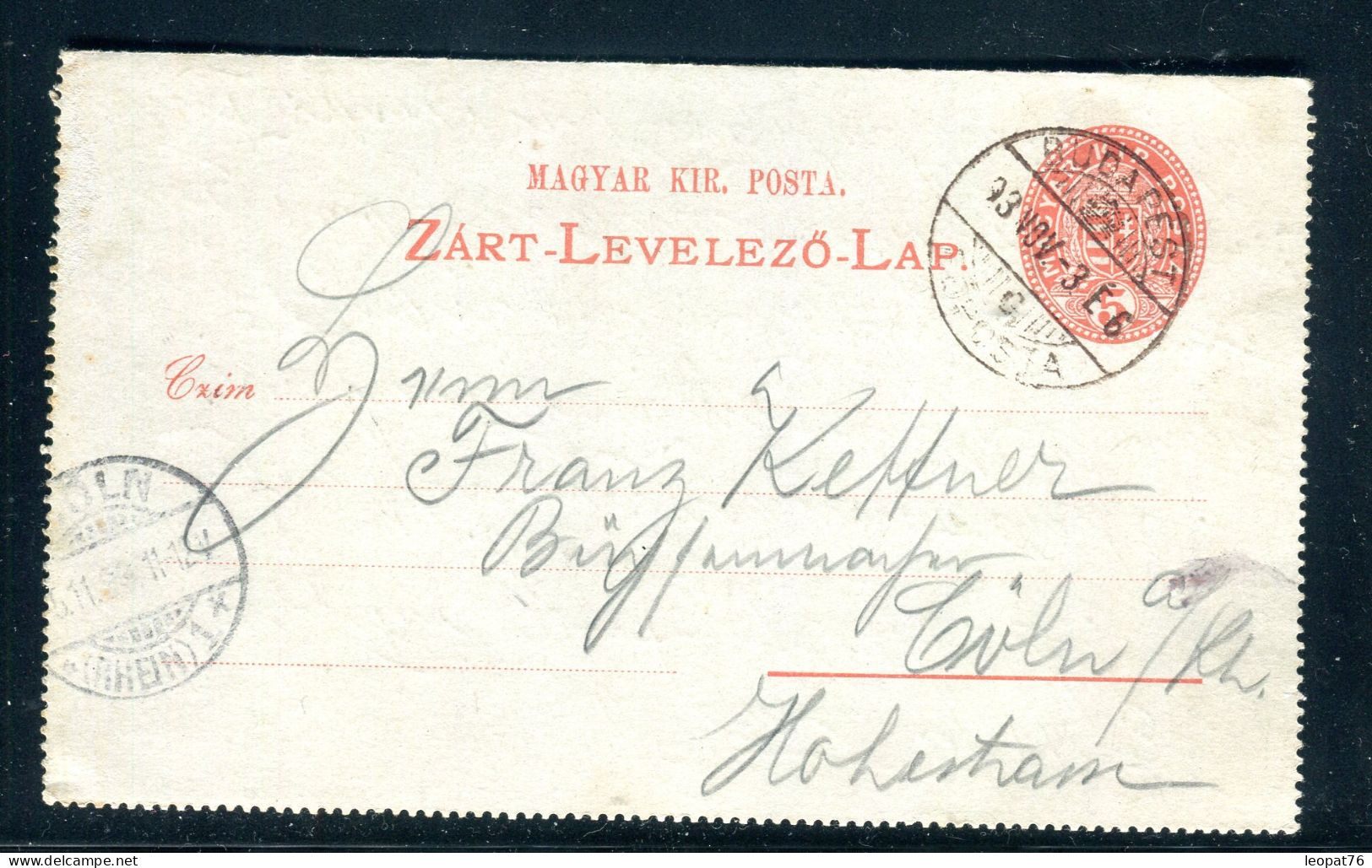 Hongrie - Entier Postal De Budapest Pour L'Allemagne En 1893  - M 48 - Ganzsachen