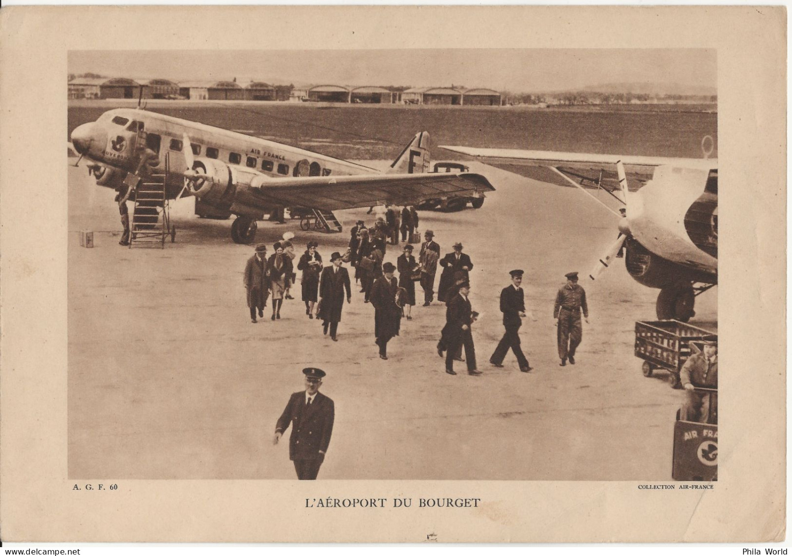 PHOTO AEROPORT Du BOURGET AGF 60 Collection AIR FRANCE BLOCH MB 220 AUVERGNE F-AOHD - Luftfahrt