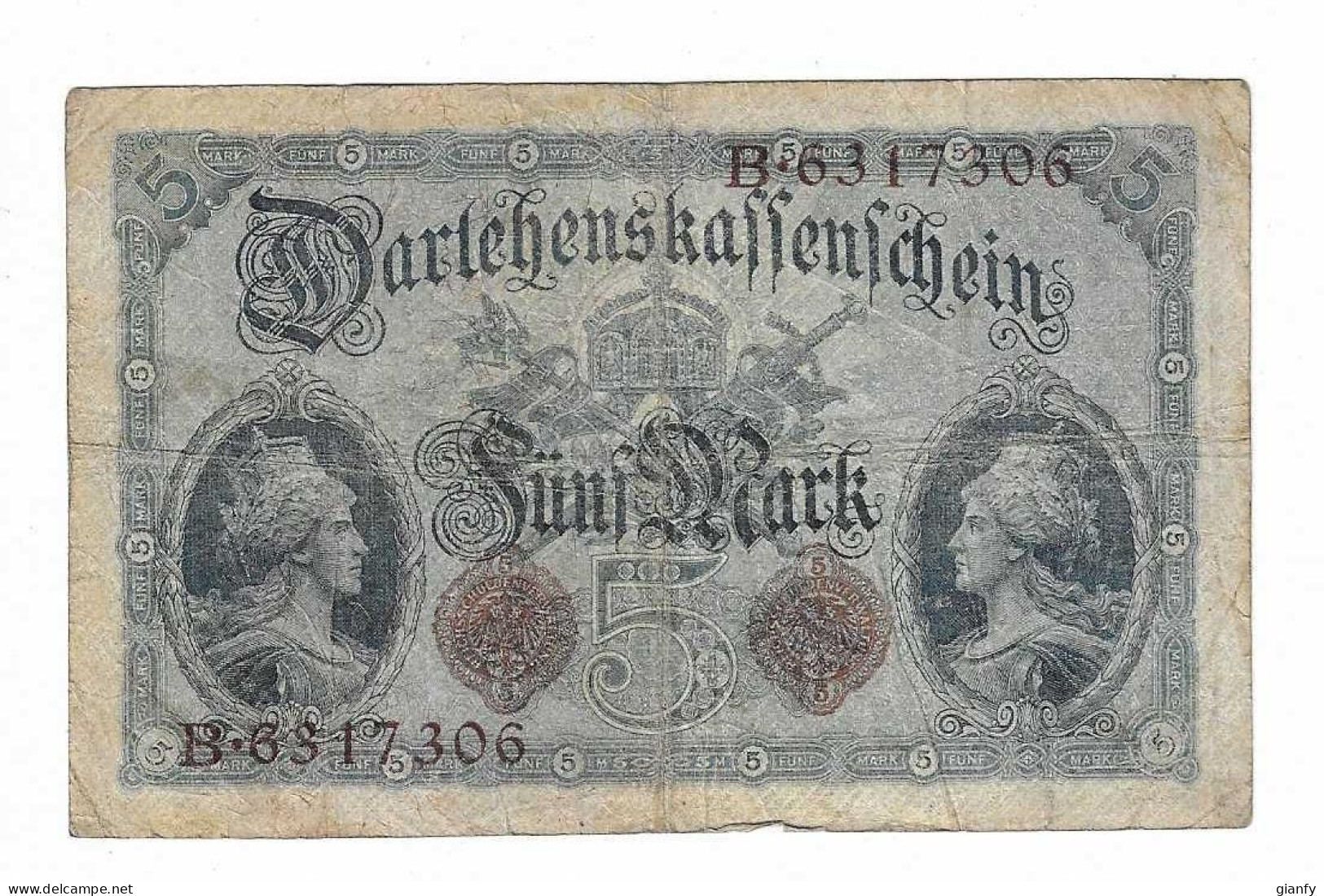 GERMANIA 5 MARK 1914 - 5 Mark