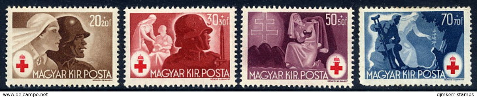 HUNGARY 1944 Red Cross  MNH / **.  Michel 749-52 - Unused Stamps