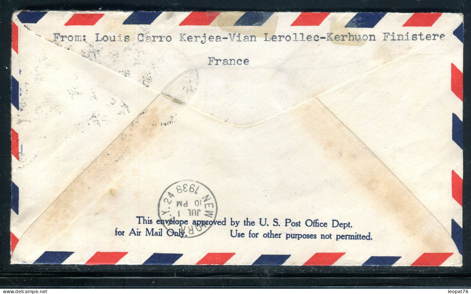 Irlande - Enveloppe De Baile Atha Cliath Pour Les USA En 1939 Par 1er Vol Irlande/USA - M 63 - Lettres & Documents