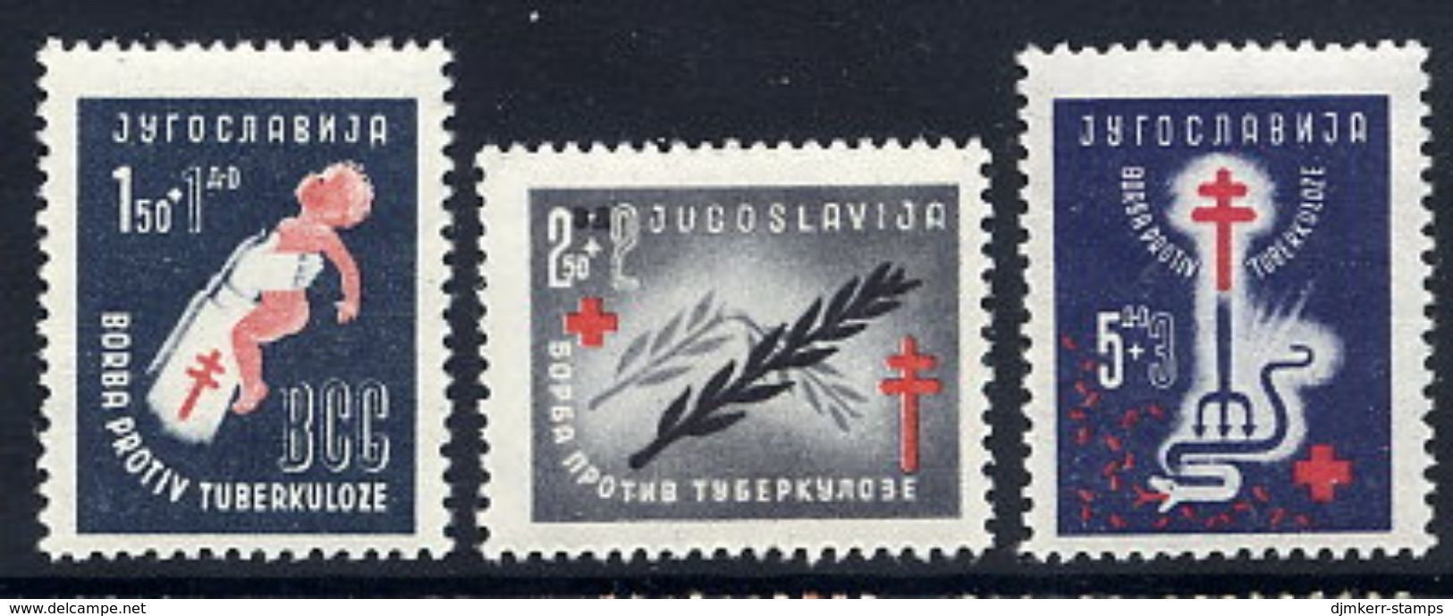 YUGOSLAVIA 1948  Anti-Tuberculosis Campaign MNH / **.  Michel 536-38 - Unused Stamps