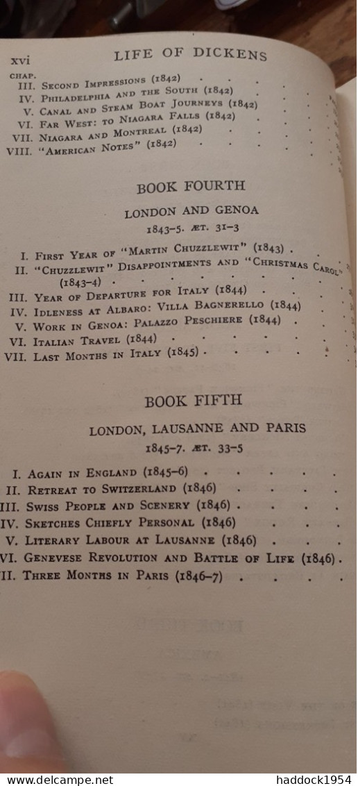 The Life Of Charles Dickens 2 Volumes JOHN FORSTER Dent Et Sons 1927 - Andere & Zonder Classificatie