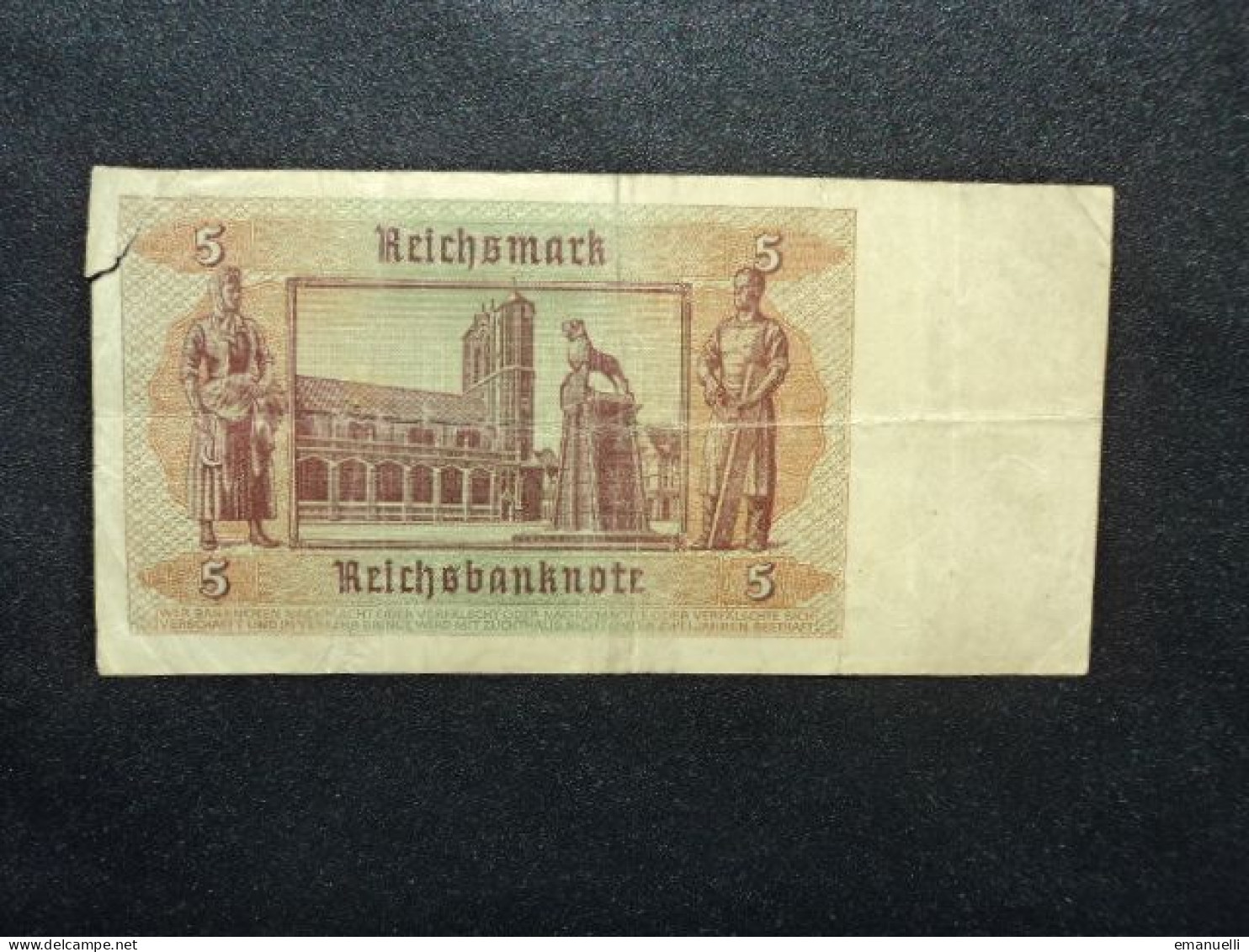 ALLEMAGNE : 5 REICHSMARK   1.8.1942    CA 179.b * / P 186b     Presque TTB ** - 5 Reichsmark