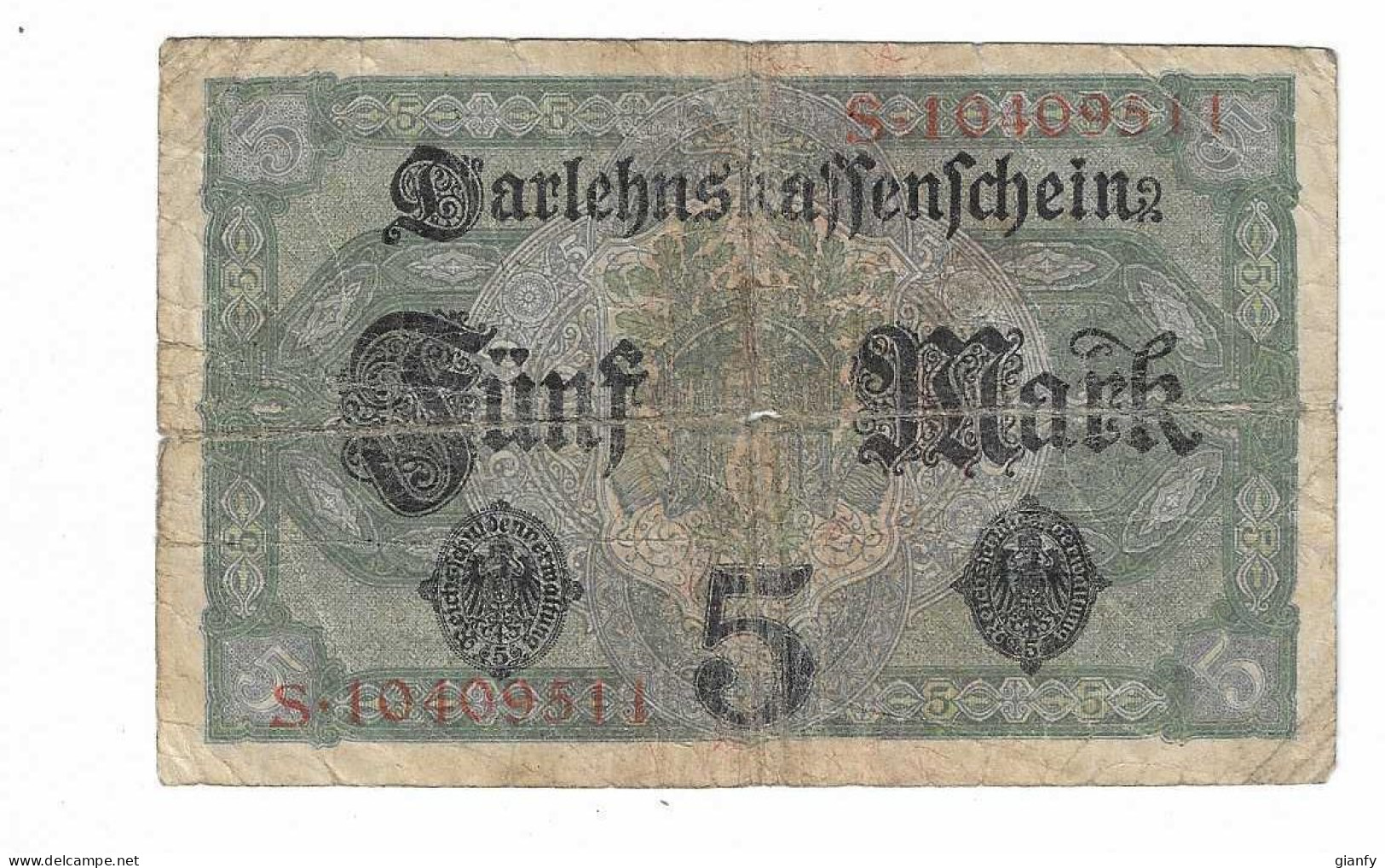 GERMANIA 5 MARK 1916 - 5 Mark