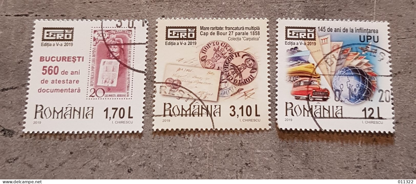 ROMANIA EFIRO SET USED - Oblitérés