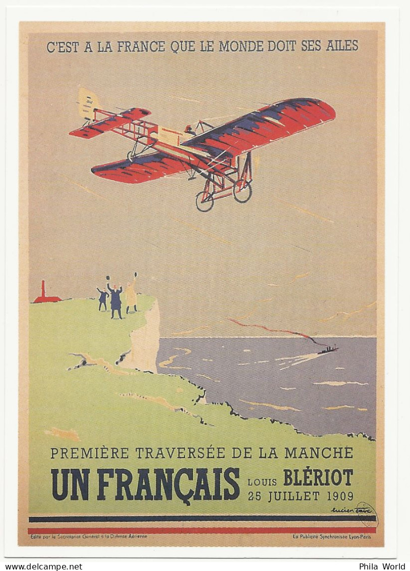 CPM Première Traversée Manche Français Louis BLERIOT 1909 Repro De CARTEXPO Affiche De 1930 - ....-1914: Precursors