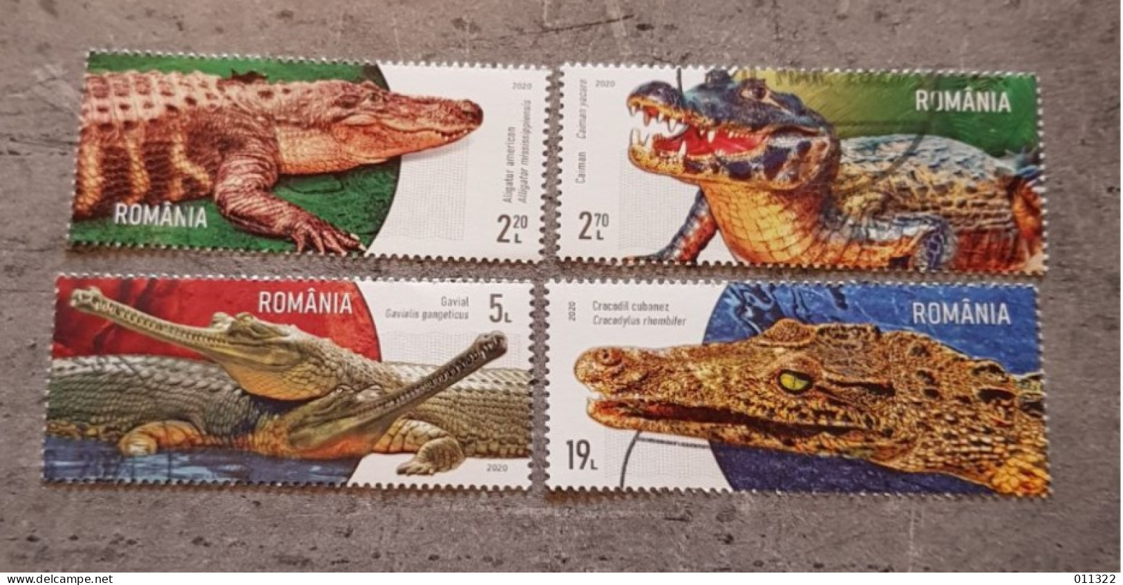 ROMANIA  CROCODILE SET USED - Oblitérés