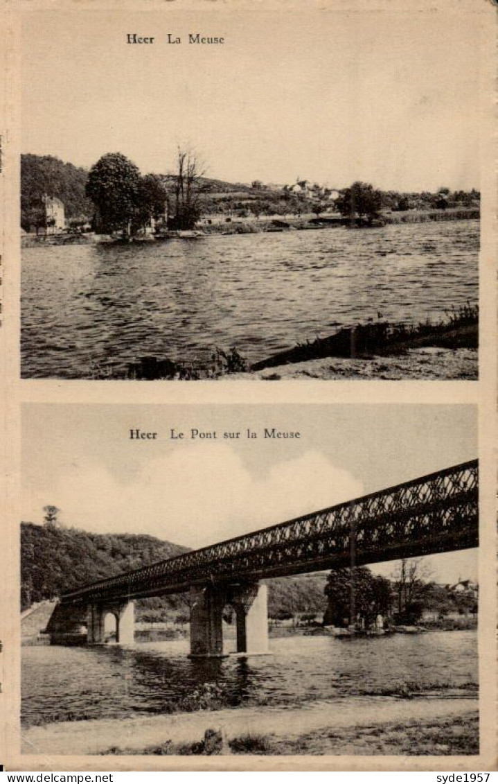 HEER  La Meuse Et Le Pont Sur La Meuse - Hastière