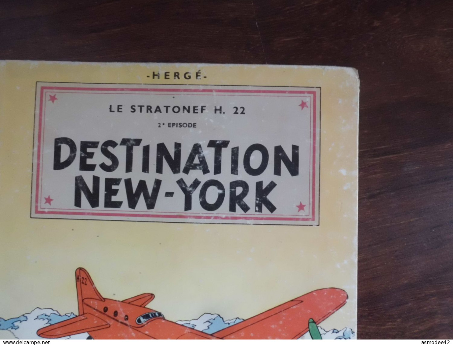 JO  ZETTE ET JOCKO   HERGE LE STRATONEF DESTINATION NEW YORK  E O 1951    ETAT   MOYEN - Jo, Zette & Jocko