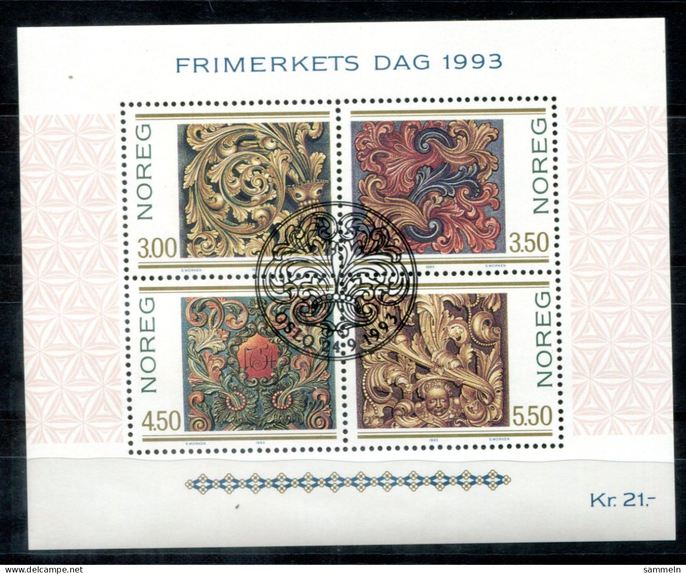 NORWEGEN - Block 20, Bl.20 Canc. - Tag Der Briefmarke, Day Of The Stamp, Jour Du Timbre - NORWAY / NORVÈGE - Hojas Bloque