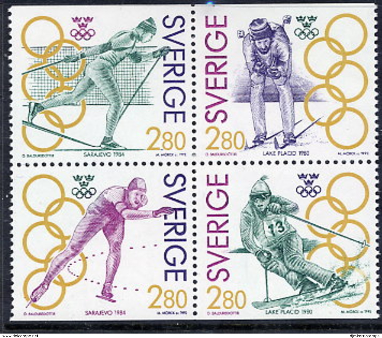 SWEDEN 1992 Olympic Gold Medal Winners II MNH / **.  Michel 1705-08 - Nuevos