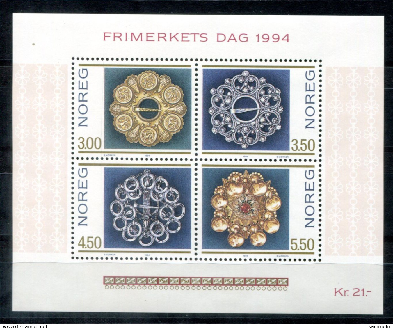 NORWEGEN - Block 21, Bl.21 Mnh - Tag Der Briefmarke, Day Of The Stamp, Jour Du Timbre - NORWAY / NORVÈGE - Blocchi & Foglietti