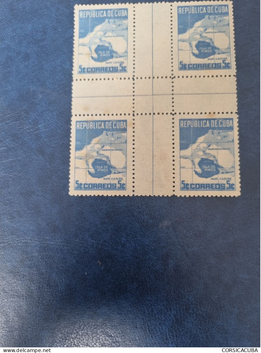 CUBA NEUF 1949  SOBERANIA SOBRE ISLA DE LOS PINOS--CENTRA DE HOJA // PARFAIT ETAT // 1er CHOIX // - Nuovi