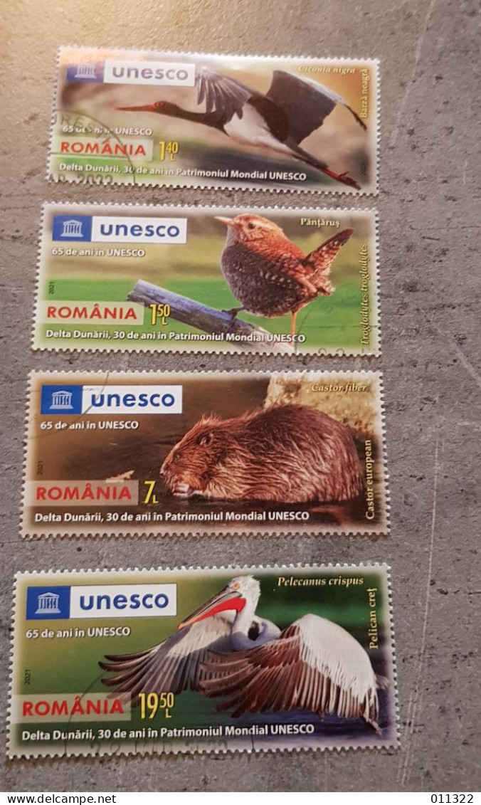ROMANIA  UNESCO SET USED - Gebraucht