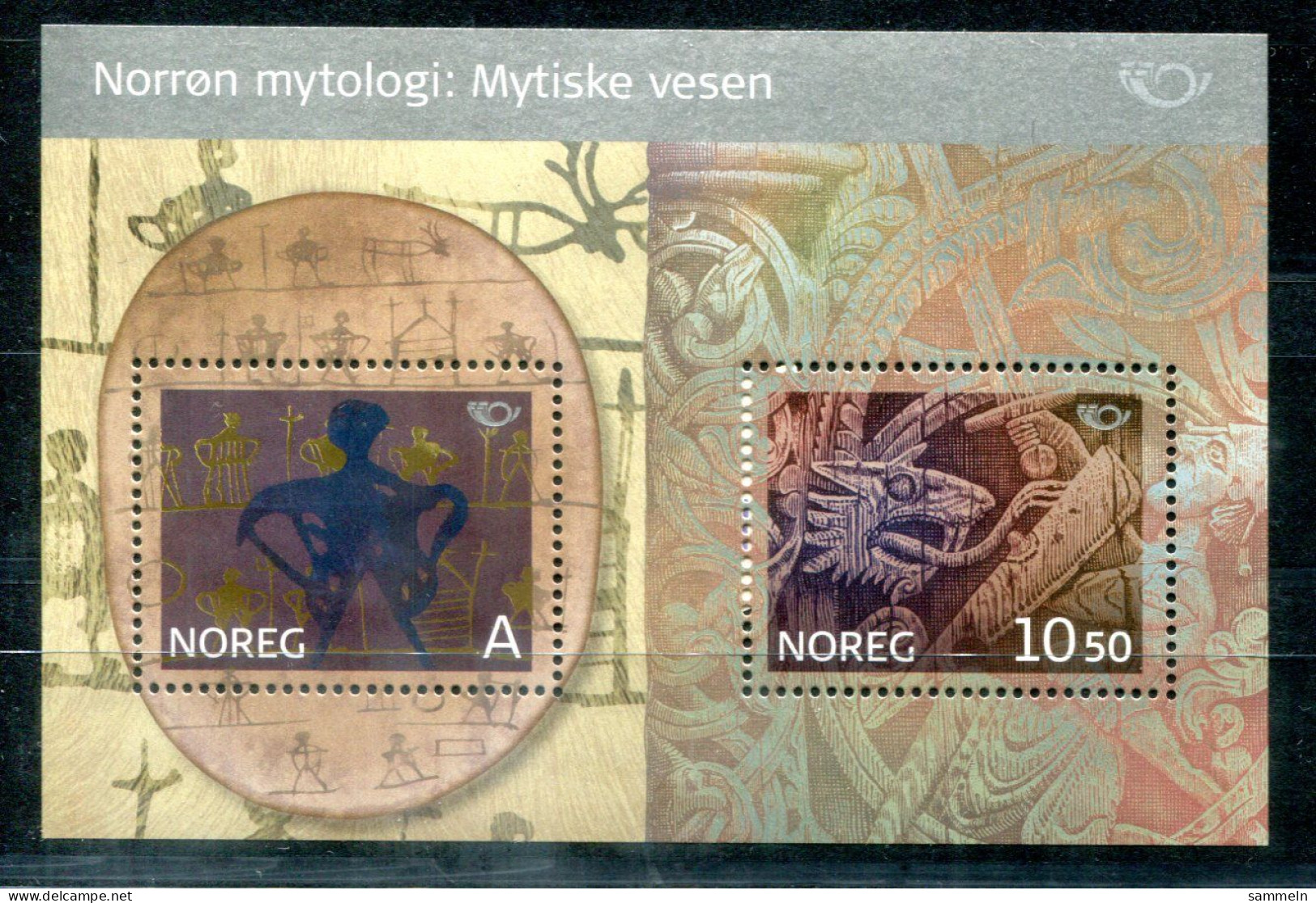 NORWEGEN - Block 30, Bl.30 Mnh - Mythologie, Mythology - NORWAY / NORVÈGE - Blokken & Velletjes