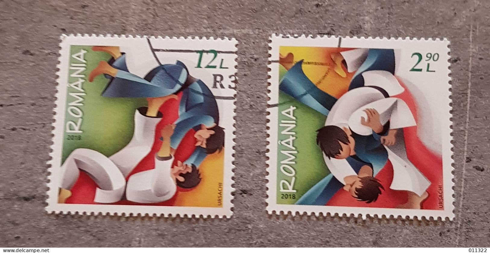 ROMANIA JUDO SET USED - Used Stamps