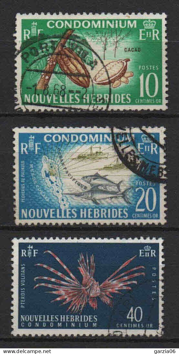 Nouvelles Hébrides - 1965 - Faune Et Flore  -- N° 215 à 217  - Oblit -Used - Used Stamps