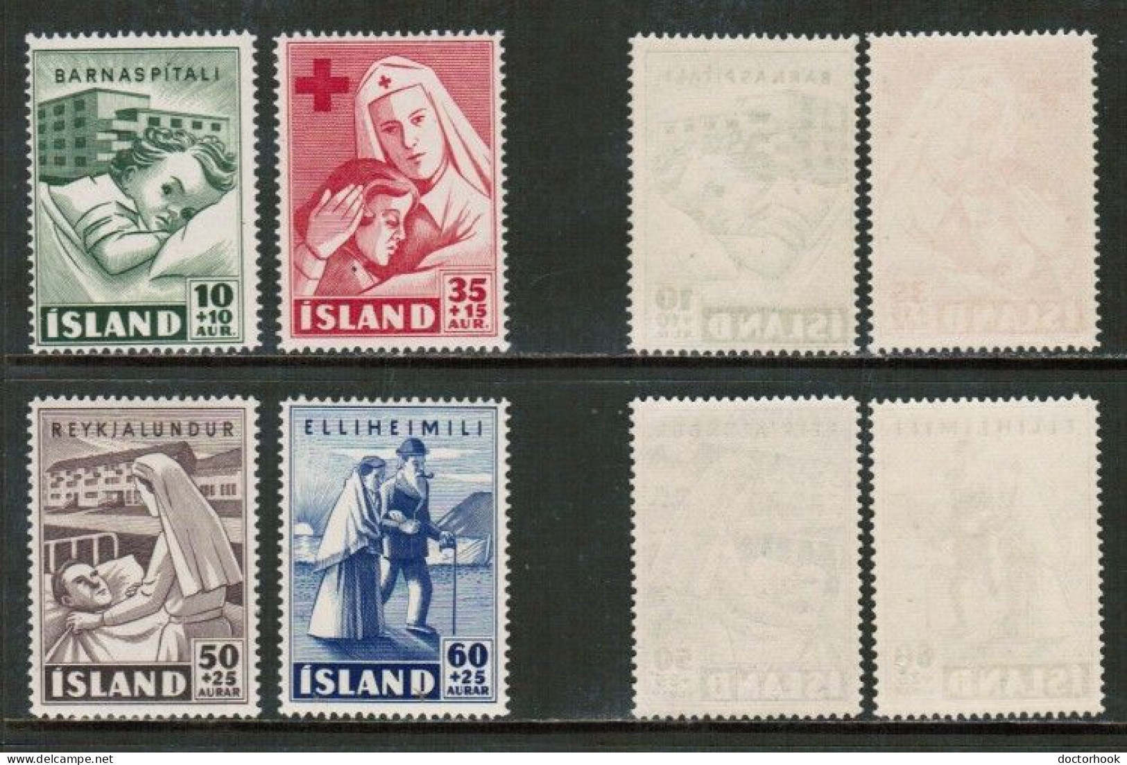 ICELAND   Scott # B 7-11** MINT NH (CONDITION AS PER SCAN) (Stamp Scan # 916-1) - Ungebraucht