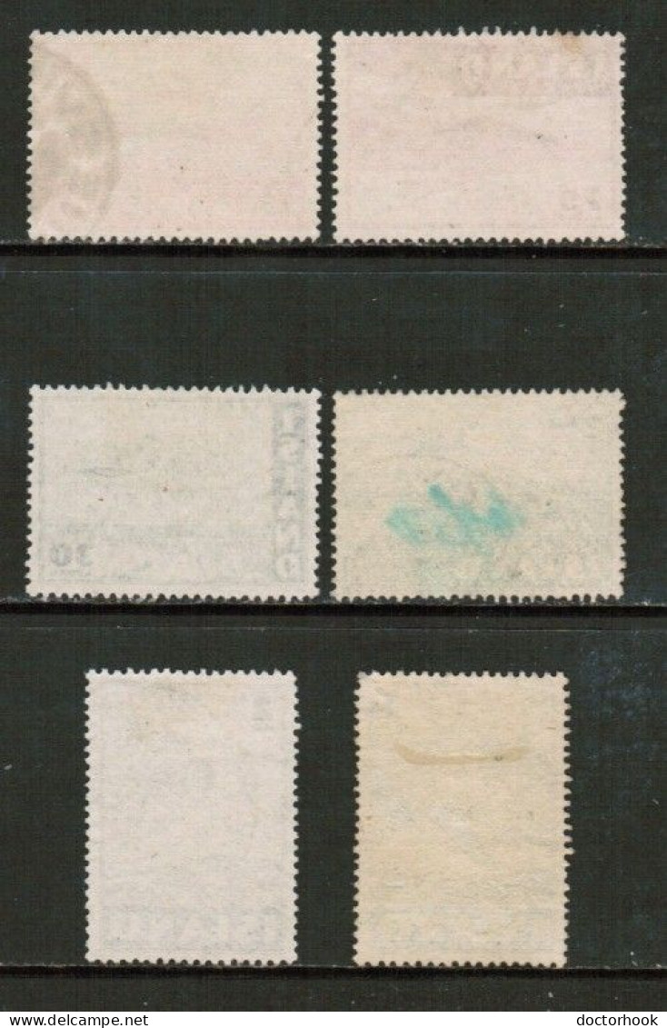 ICELAND   Scott # C 21-6 USED (CONDITION AS PER SCAN) (Stamp Scan # 916-5) - Luchtpost