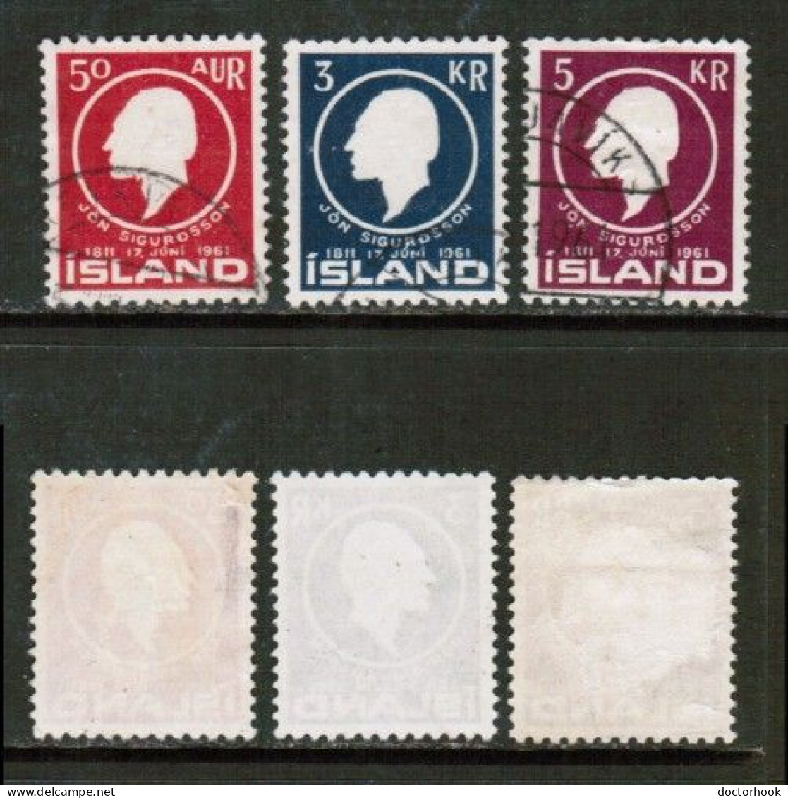 ICELAND   Scott # 335-7 USED (CONDITION AS PER SCAN) (Stamp Scan # 916-6) - Oblitérés