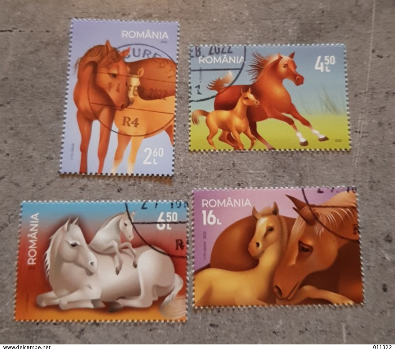 ROMÂNIA HORSES  SET USED - Used Stamps